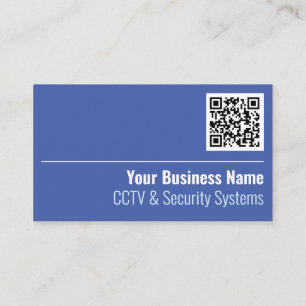 CCTV & Security Systems QR Code Business Card