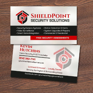 CCTV Surveillance & Smart Home Security Business Card
