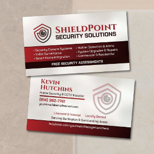 CCTV Surveillance & Smart Home Security Business Card