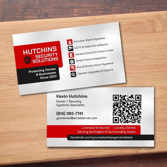 CCTV Surveillance & Smart Home Security Business Card (Creator Uploaded)