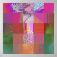 CD1FE646 Abstract Digital Glitch Art Grid Pattern