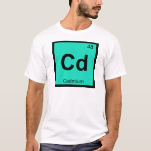 Cd - Cadmium Chemistry Periodic Table Symbol T-Shirt