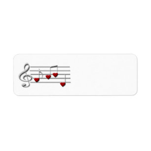 CD clef music custom label