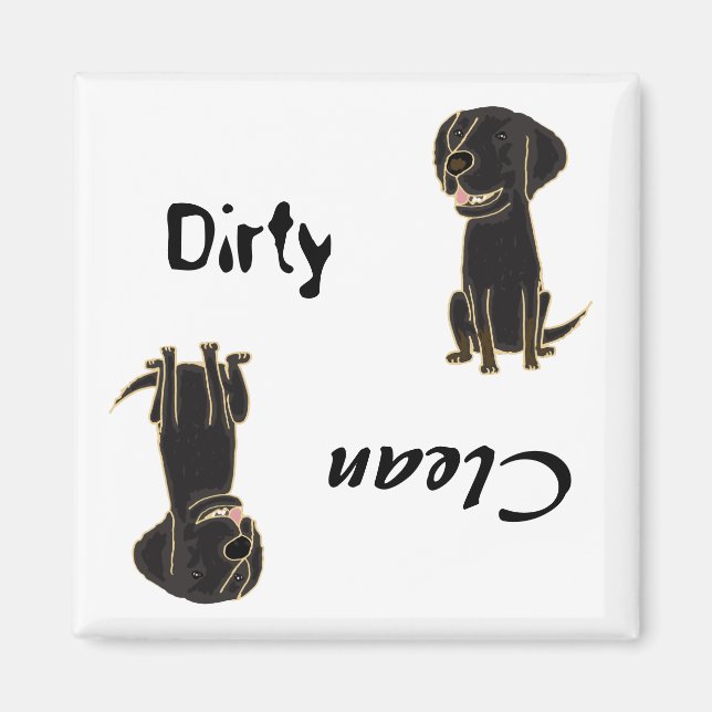 CD- Dirty Paws Flat-Coated Retriever Magnet (Front)