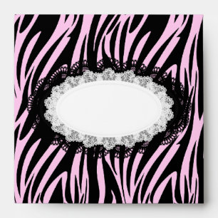 CD & DVD Covers Envelope Zebra Pink Black