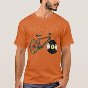 CD Music Bicycle Retro Cycling Biker T-Shirt