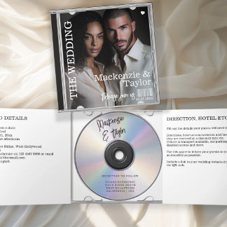 CD Photo Cover Wedding Invitation
