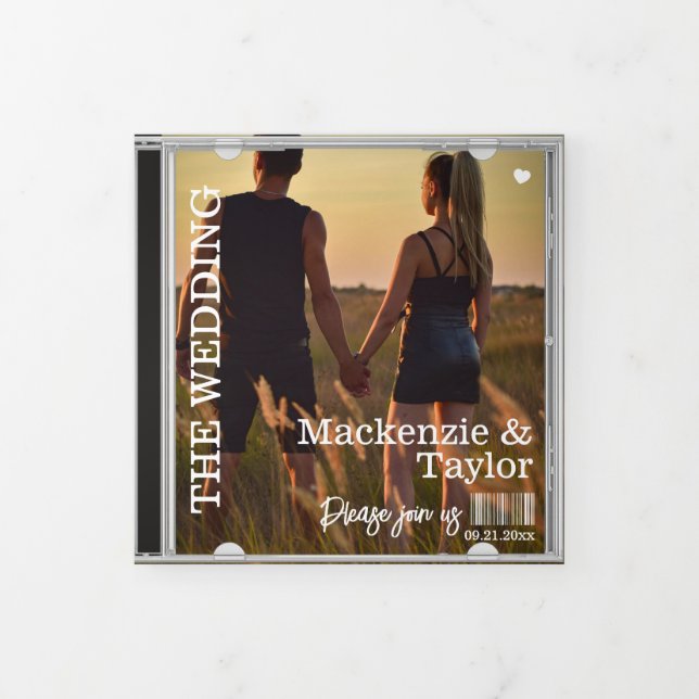 CD Photo Cover Wedding Invitation (Cover)
