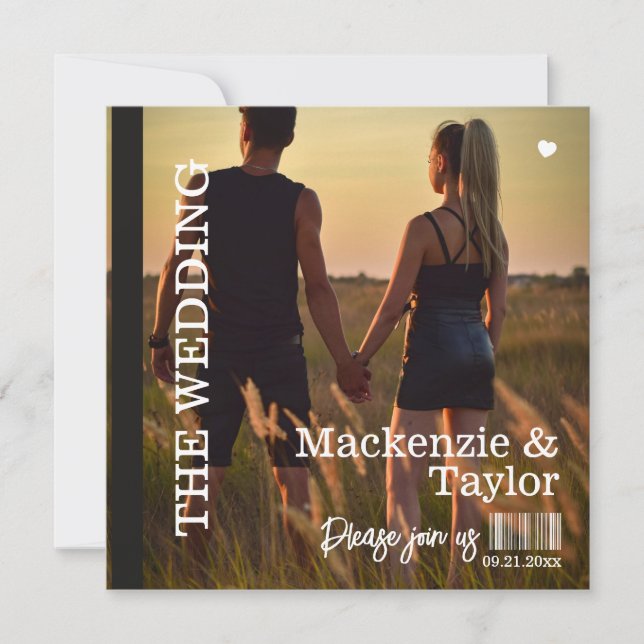 CD Photo Cover Wedding Invitation (Front)