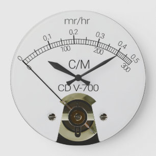 CD V-700 Geiger Counter Face Clock