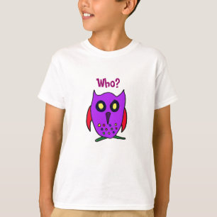 CD- Who? Owl Crtoon shirt