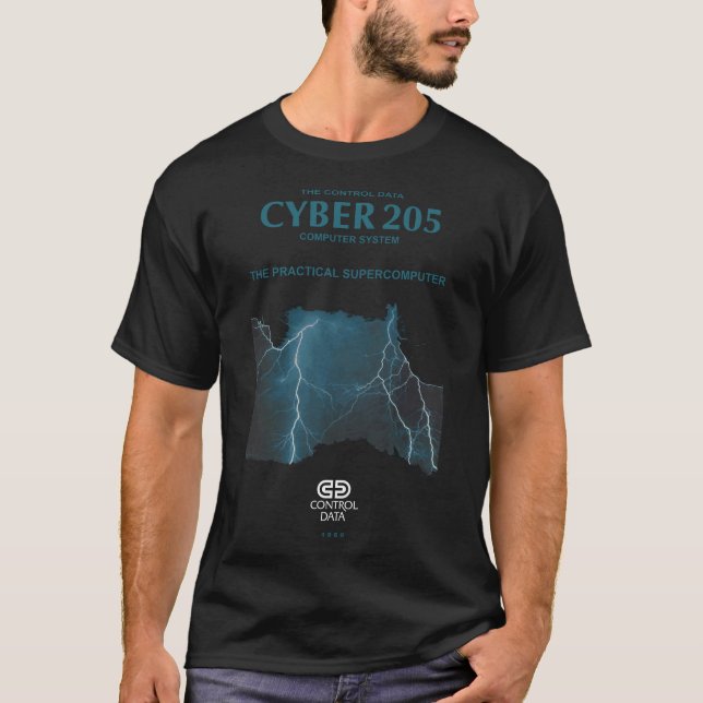 CDC Cyber 205 Supercomputer T-Shirt (Front)