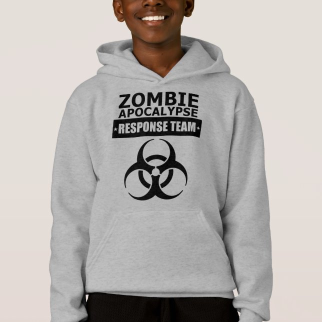 CDC Zombie Apocalypse Response Team Kids Hoodie (Front)