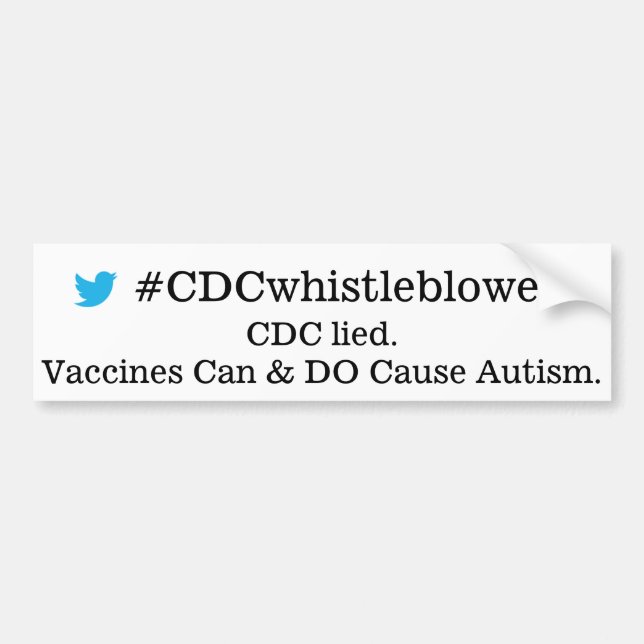 CDCwhistleblower Bumper Sticker (Front)