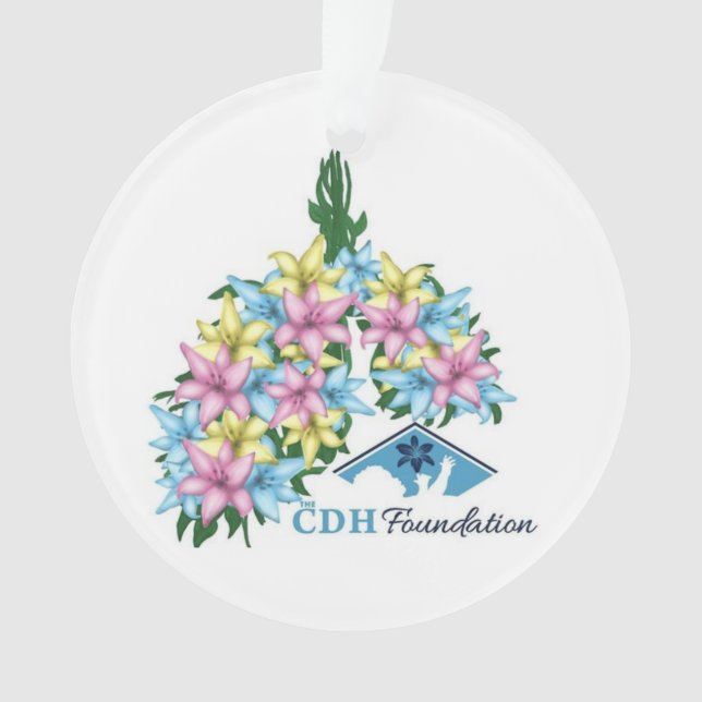 CDH Awareness Acrylic Ornament (Front)