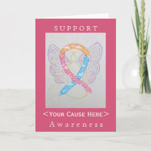 CDH Awareness Ribbon Angel Customised Card