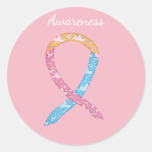 CDH Awareness Ribbon Custom Sticker Decals