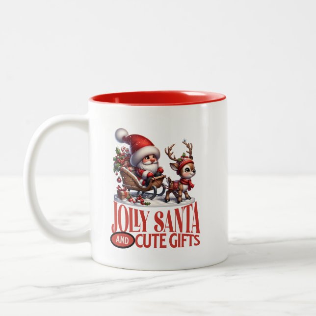 CDjollysantacute Two-Tone Coffee Mug (Left)