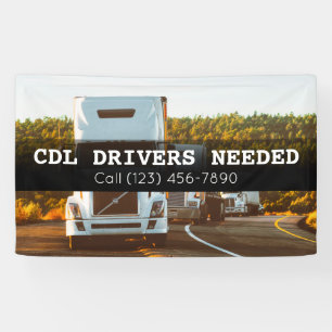 CDL Drivers Needed Business Banner