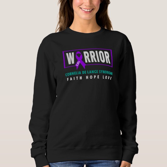 Cdls Warrior  Cornelia De Lange Syndrome Cdls Awar Sweatshirt (Front)