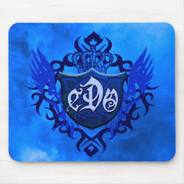 CDO- BLUE FIRE SHIELD-Mouse Pad Mouse Pad (Front)