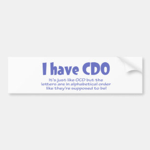 CDO BUMPER STICKER
