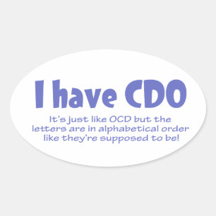 CDO OVAL STICKER