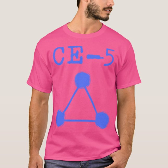 Ce-5  Ce5 Series 7A - Crop Circle - Blue T-Shirt (Front)