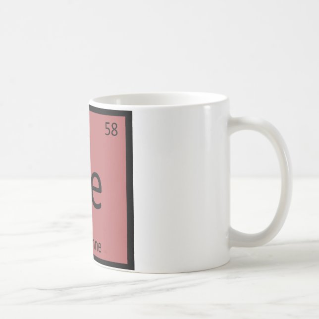 Ce - Cayenne Pepper Chemistry Periodic Table Spice Coffee Mug (Right)