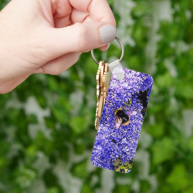 Ceanothus Flower Bee Key Ring (Hand)