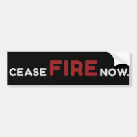 Cease Fire Now Black