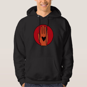 Ceasefire now hand Palestine graphic design Hoodie