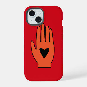 Ceasefire now hand Palestine graphic design iPhone 15 Case