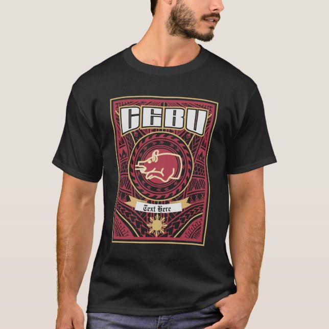 Cebu tribal customisable T-Shirt (Front)
