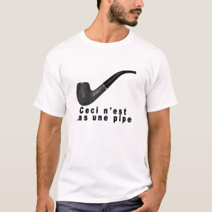 Ceci n'est pas une pipe scribble shirt