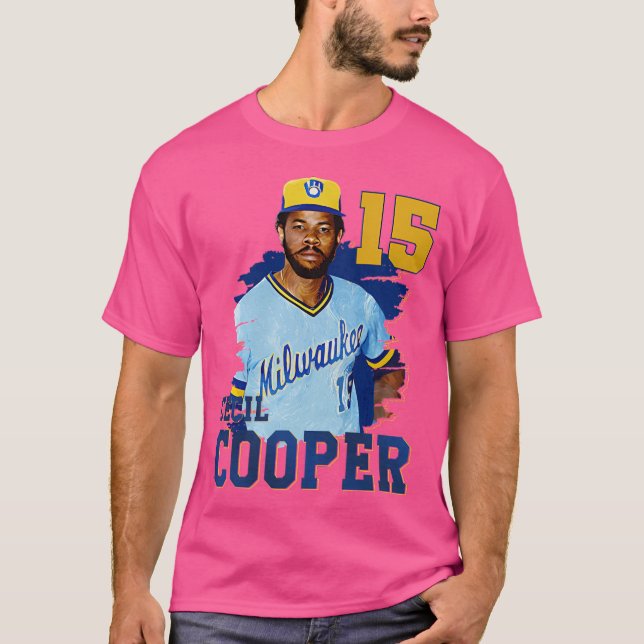 Cecil Cooper  15 T-Shirt (Front)
