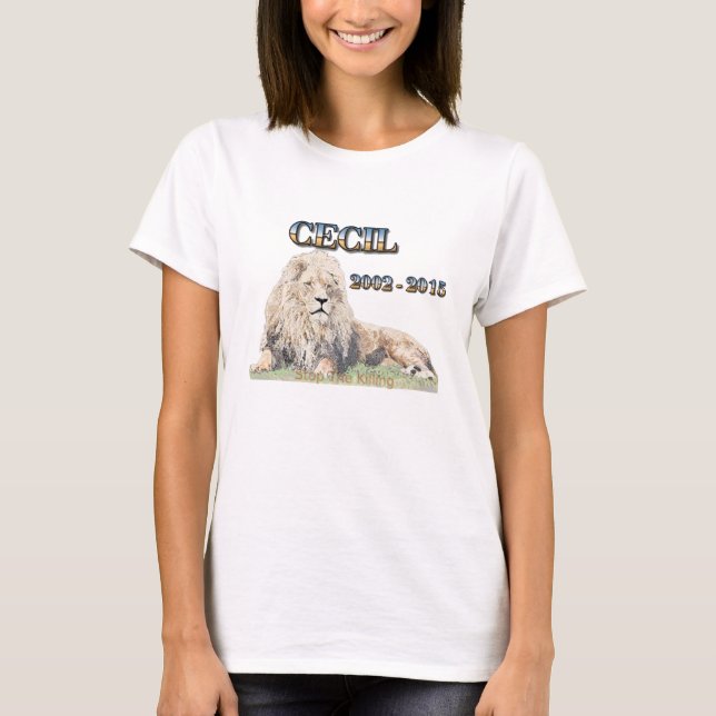 Cecil The Lion T-Shirt (Front)