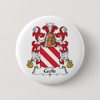 Cecile Family Crest 6 Cm Round Badge