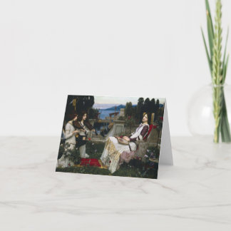Cecilia by John William Waterhouse Card