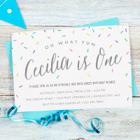 Cecilia's Sprinkle 1st Birthday Party