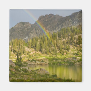 Cecret Lake with rainbow over Devil's Castle, Magnet