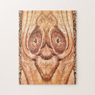 Cedar Abstract Wood Art Jigsaw Puzzle