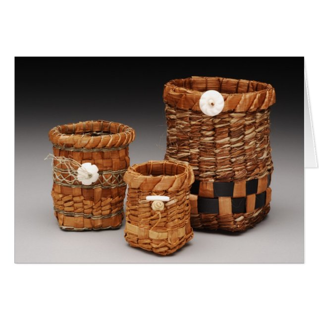 Cedar Bark Baskets (Front Horizontal)