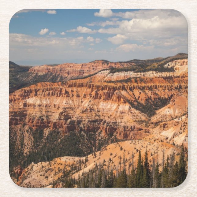 Cedar Breaks National Monument, Utah Square Paper Coaster (Front)
