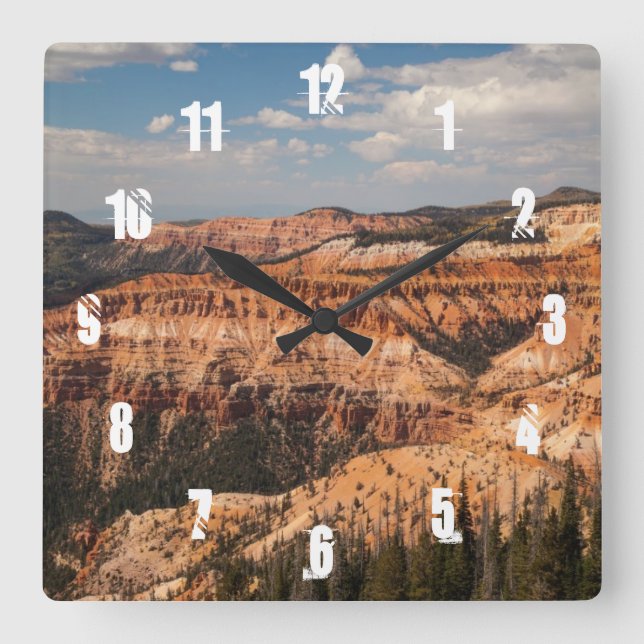 Cedar Breaks National Monument, Utah Square Wall Clock (Front)