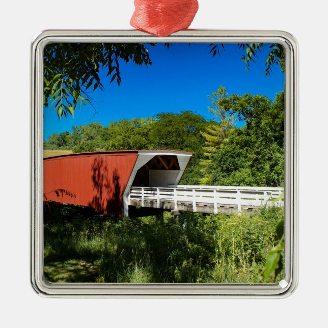 Cedar  Bridge Metal Tree Decoration (Front)