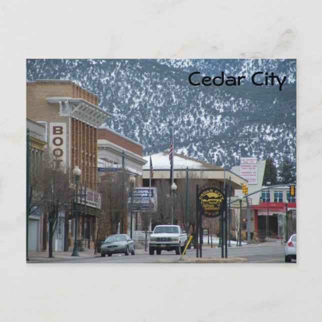 Cedar City Postcard (Front)