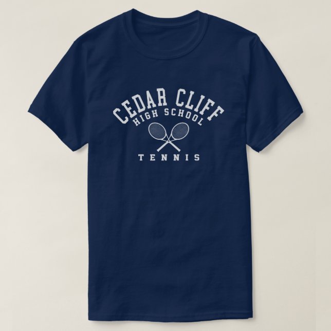 Cedar Cliff Tennis T-Shirt (Design Front)