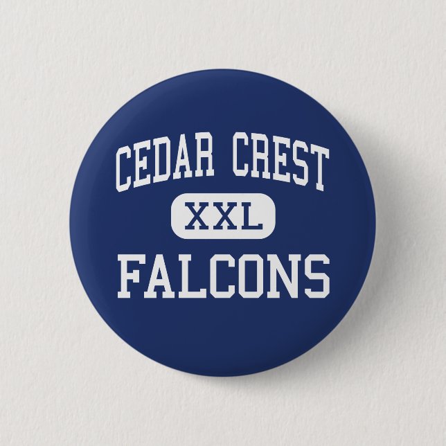 Cedar Crest - Falcons - High - Lebanon 6 Cm Round Badge (Front)