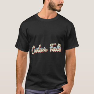 Cedar Falls College Town Script T-Shirt